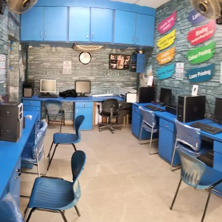 The counter and work stations at Dignity Computers